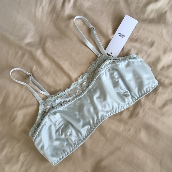Urban Outfitters Other - Blue Satin Lace Bralette